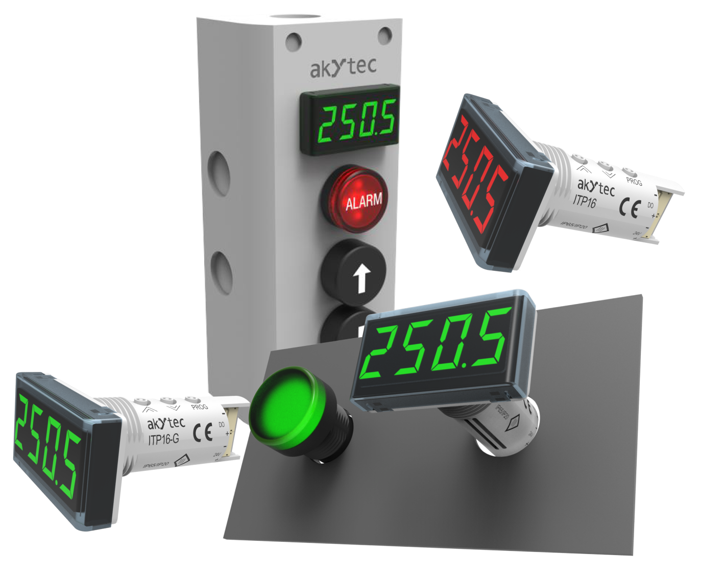 Digital Display Process Indicator AkYtec